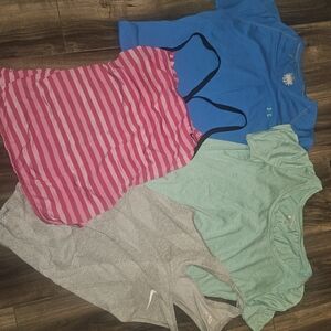 Nike Dri-FIT Tops in Blue, Green, and Pink